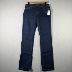 Lauren Ralph Lauren Modern Straight Jeans Frontier Wash Blue Denim Women 6 32x32